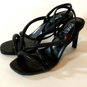Jones New York Strappy Rhinestone Heels